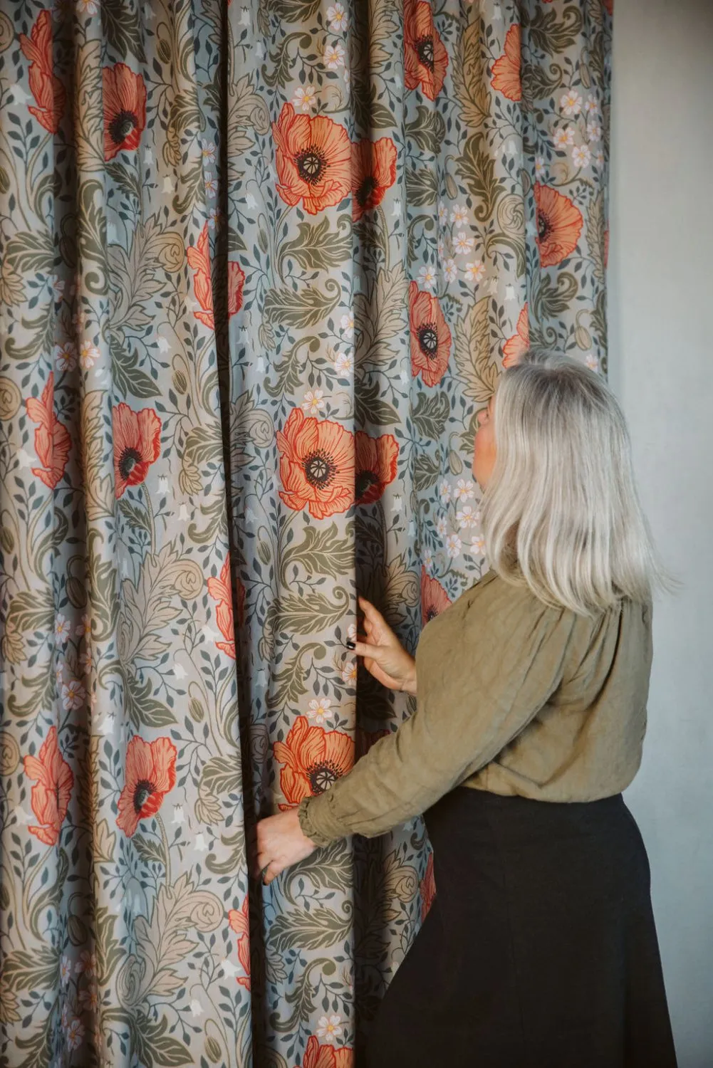 Cortina de algodão - Poppy (bege)