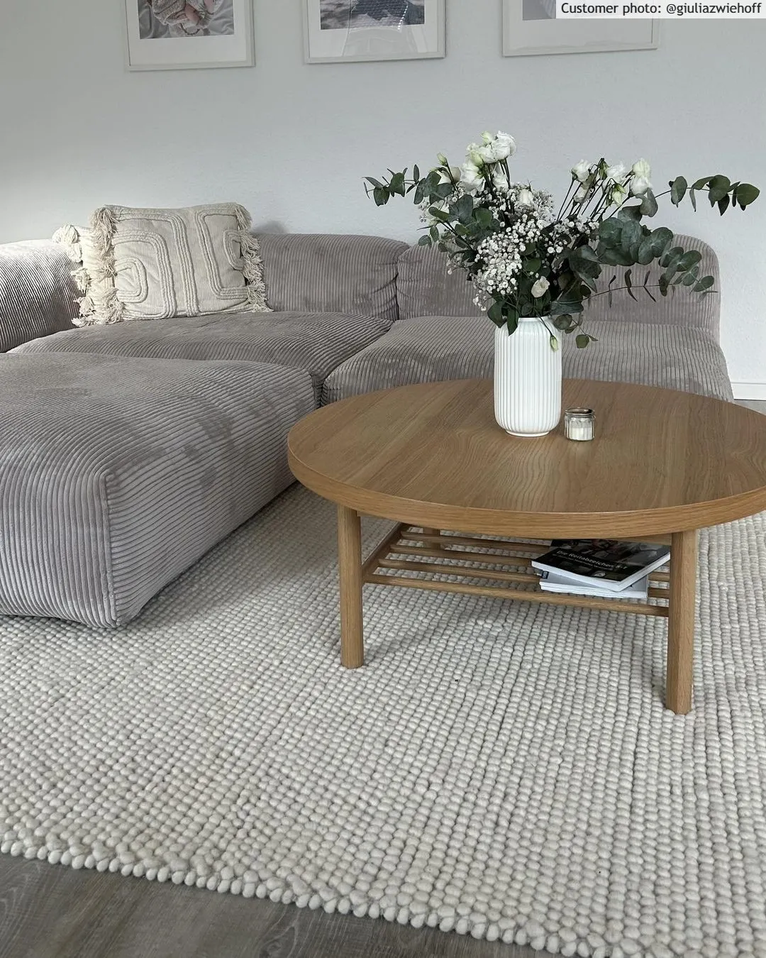 Tapete de lã - Avafors Wool Bubble (bege)