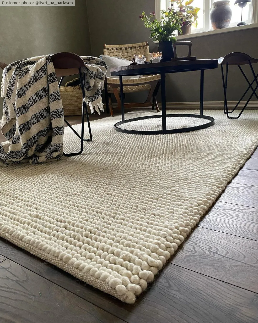 Tapete de lã - Avafors Wool Bubble (bege)