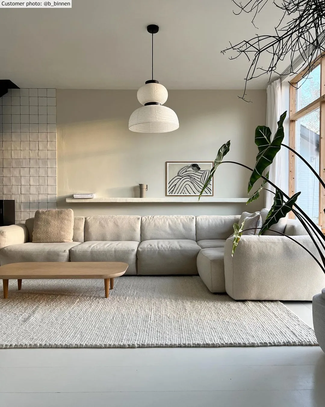 Tapete de lã - Avafors Wool Bubble (bege)