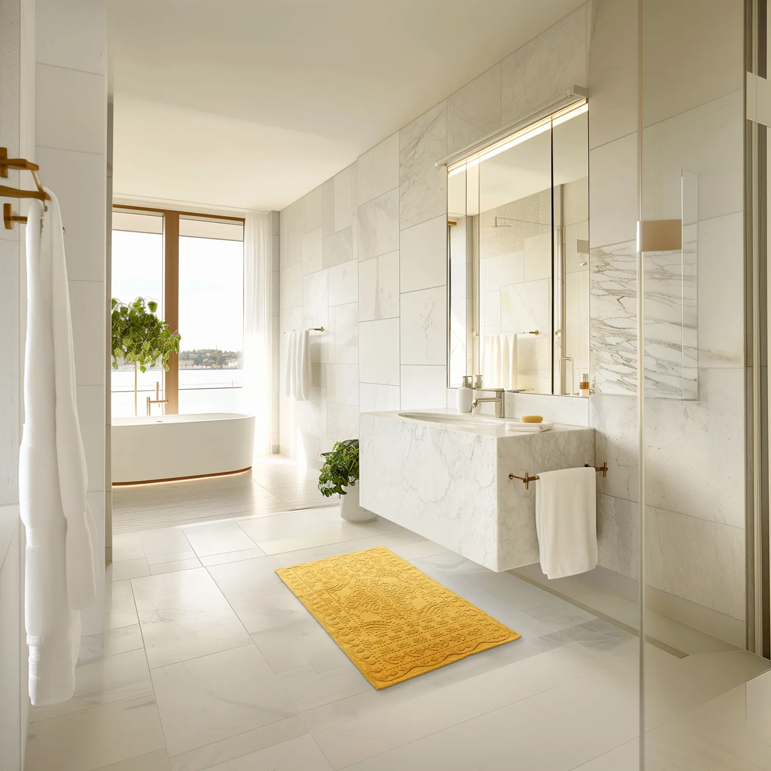 Tapete de banheiro - Bella (amarelo)