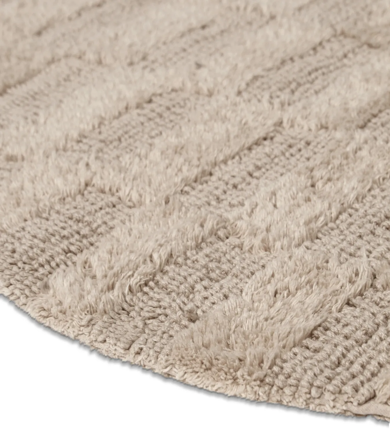 Tapete de banheiro oval - Bevin (bege)