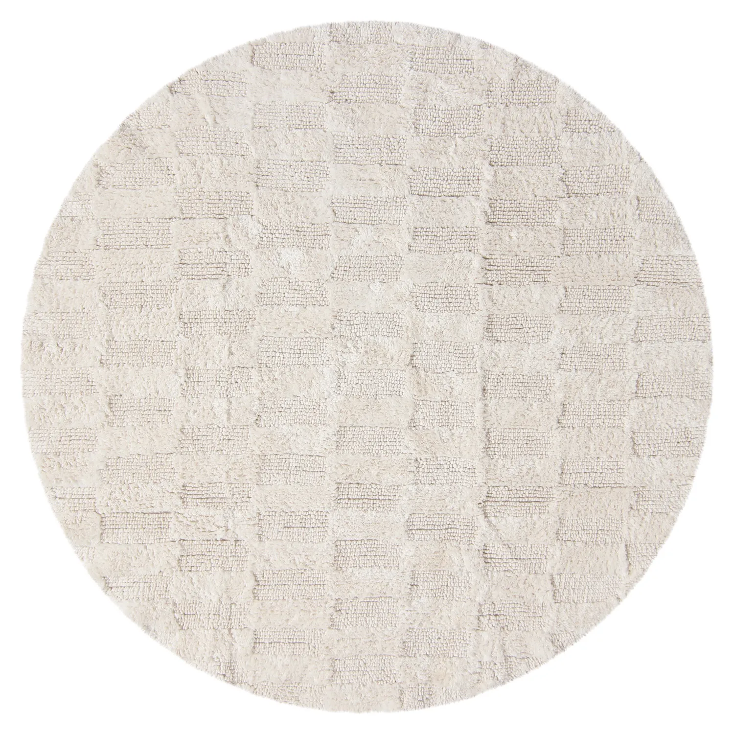 Tapete de banheiro redondo - Bevin (offwhite)