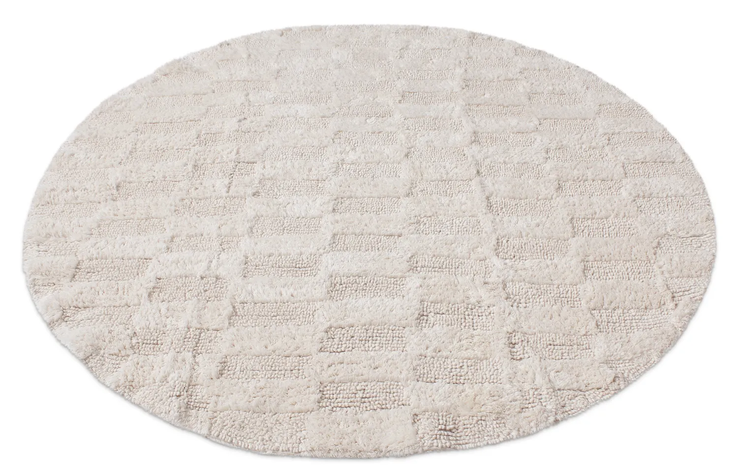 Tapete de banheiro redondo - Bevin (offwhite)