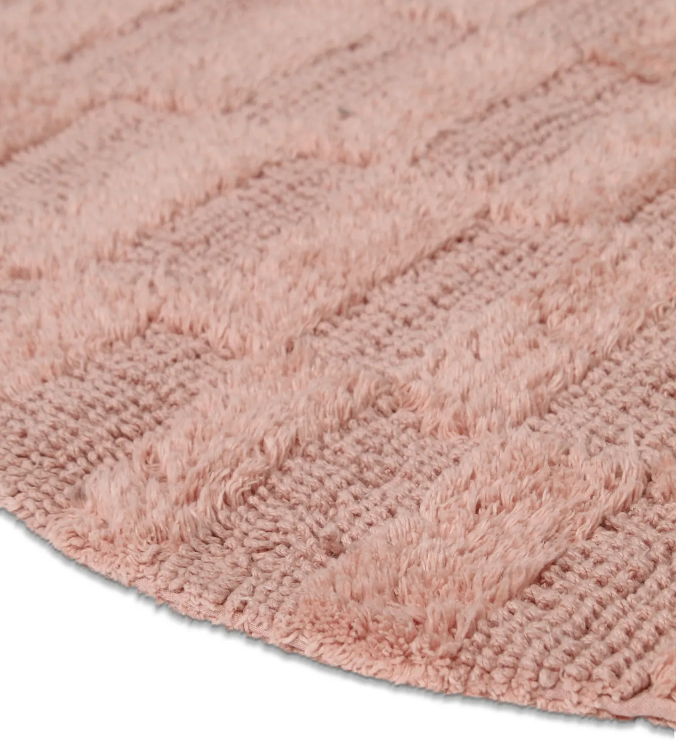 Tapete de banheiro oval - Bevin (rosa)