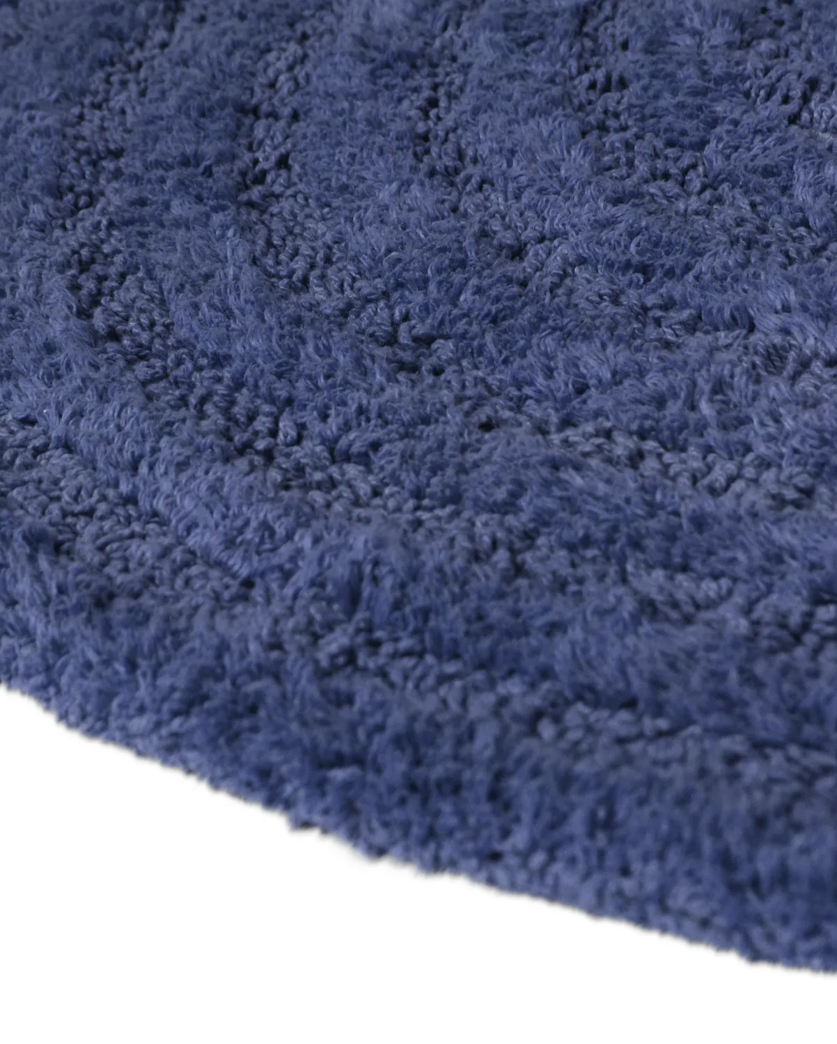 Tapete de banheiro redondo - Embla (azul)