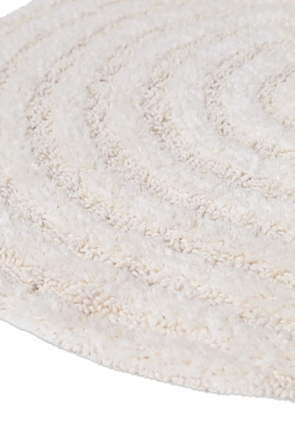 Tapete de banheiro oval - Embla (offwhite)