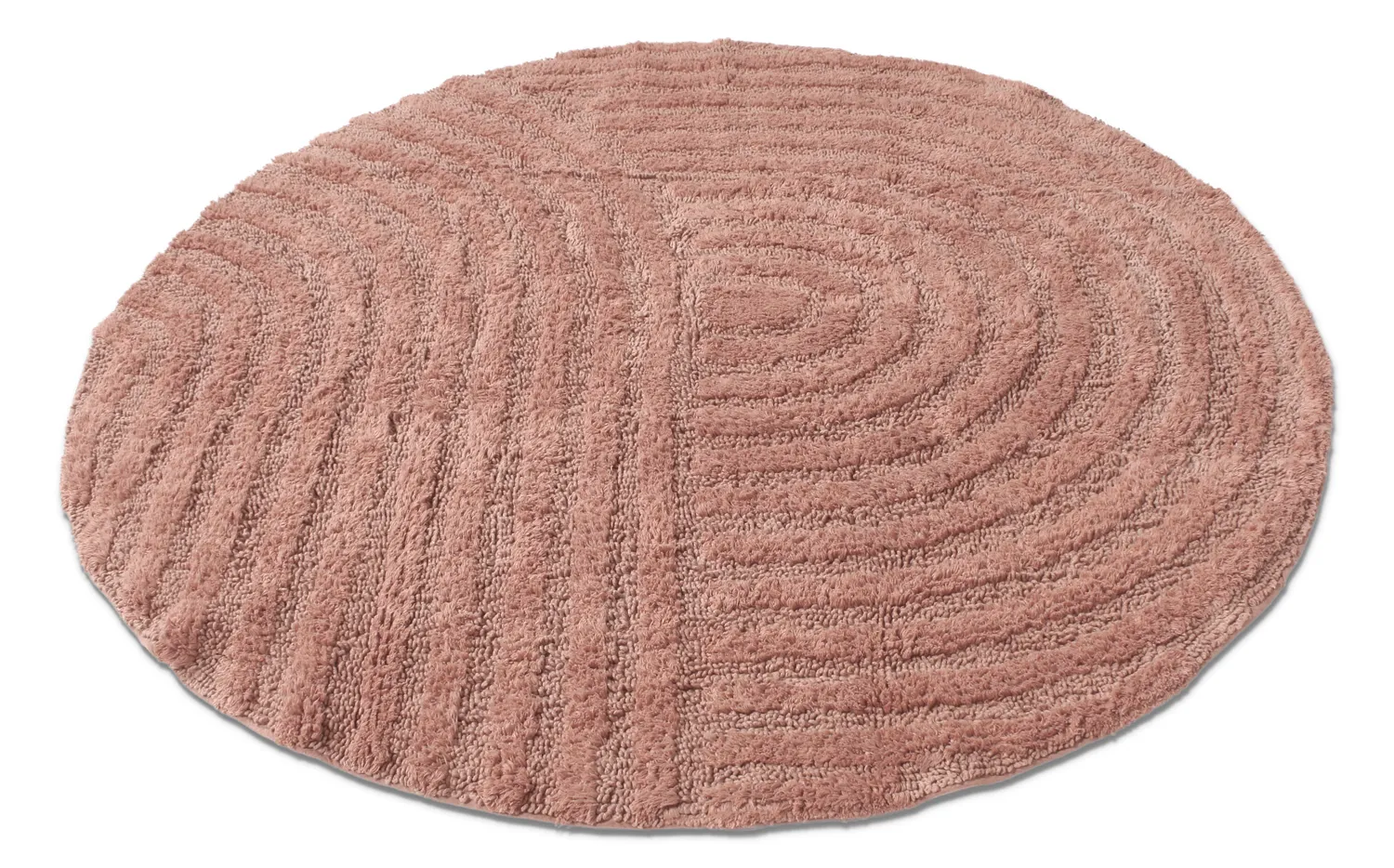 Tapete de banheiro redondo - Embla (rosa)