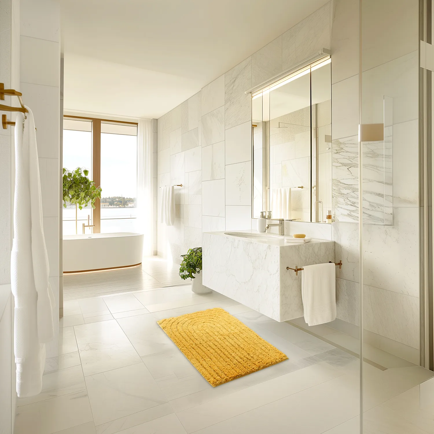 Tapete de banheiro - Evena (amarelo)