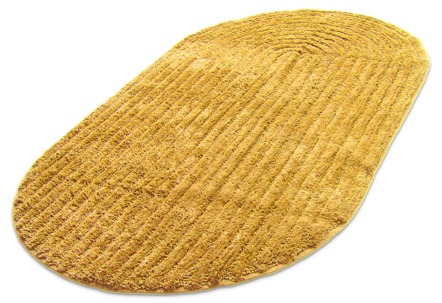 Tapete de banheiro oval - Evena (amarelo)
