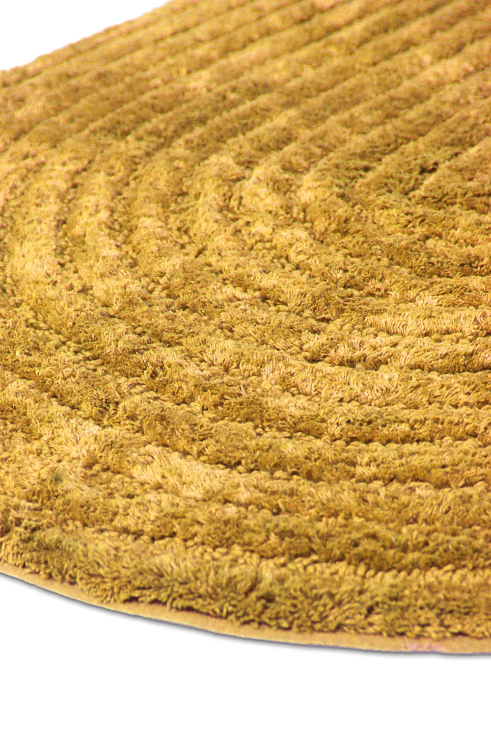 Tapete de banheiro oval - Evena (amarelo)