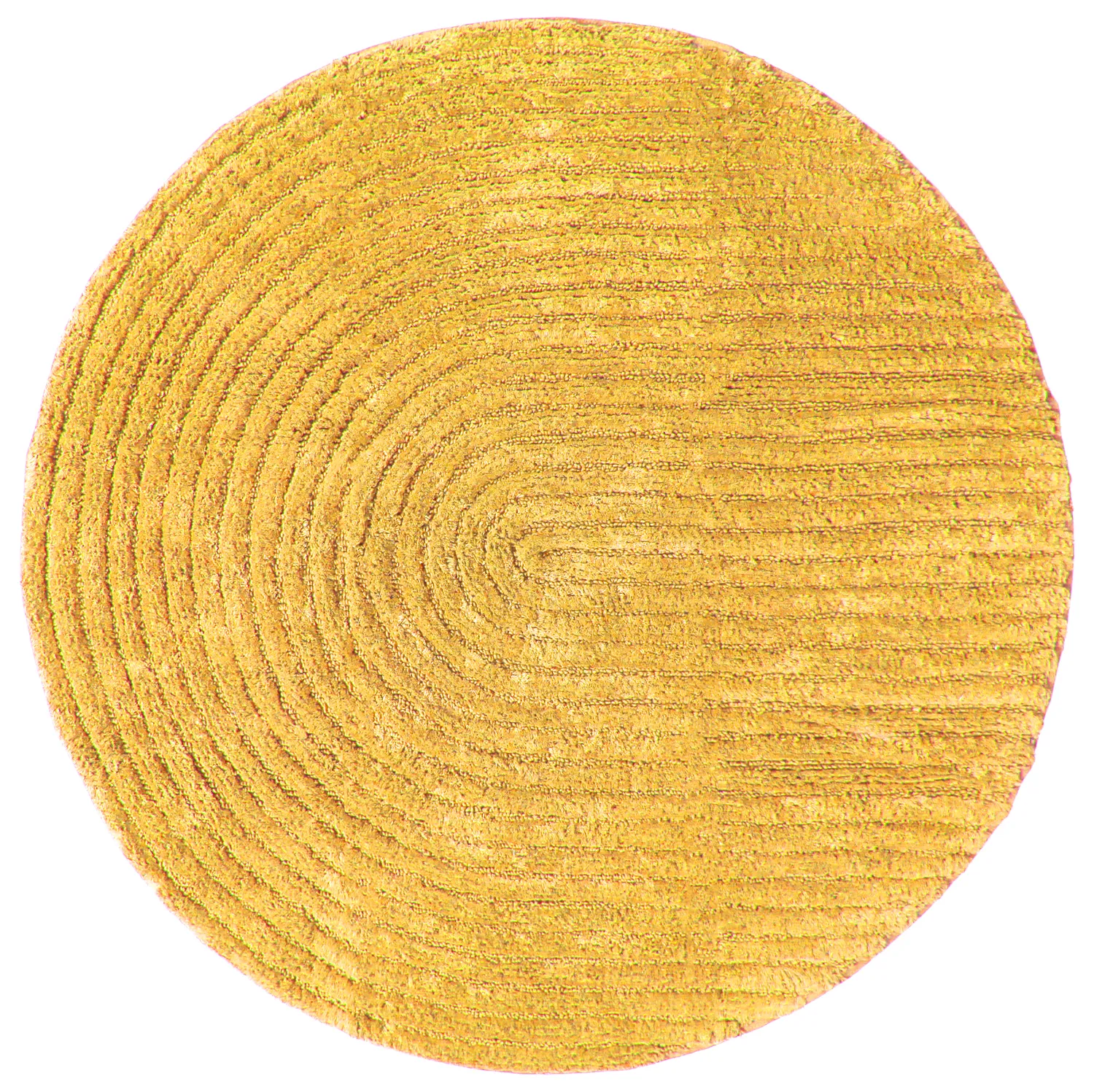 Tapete de banheiro redondo - Evena (amarelo)