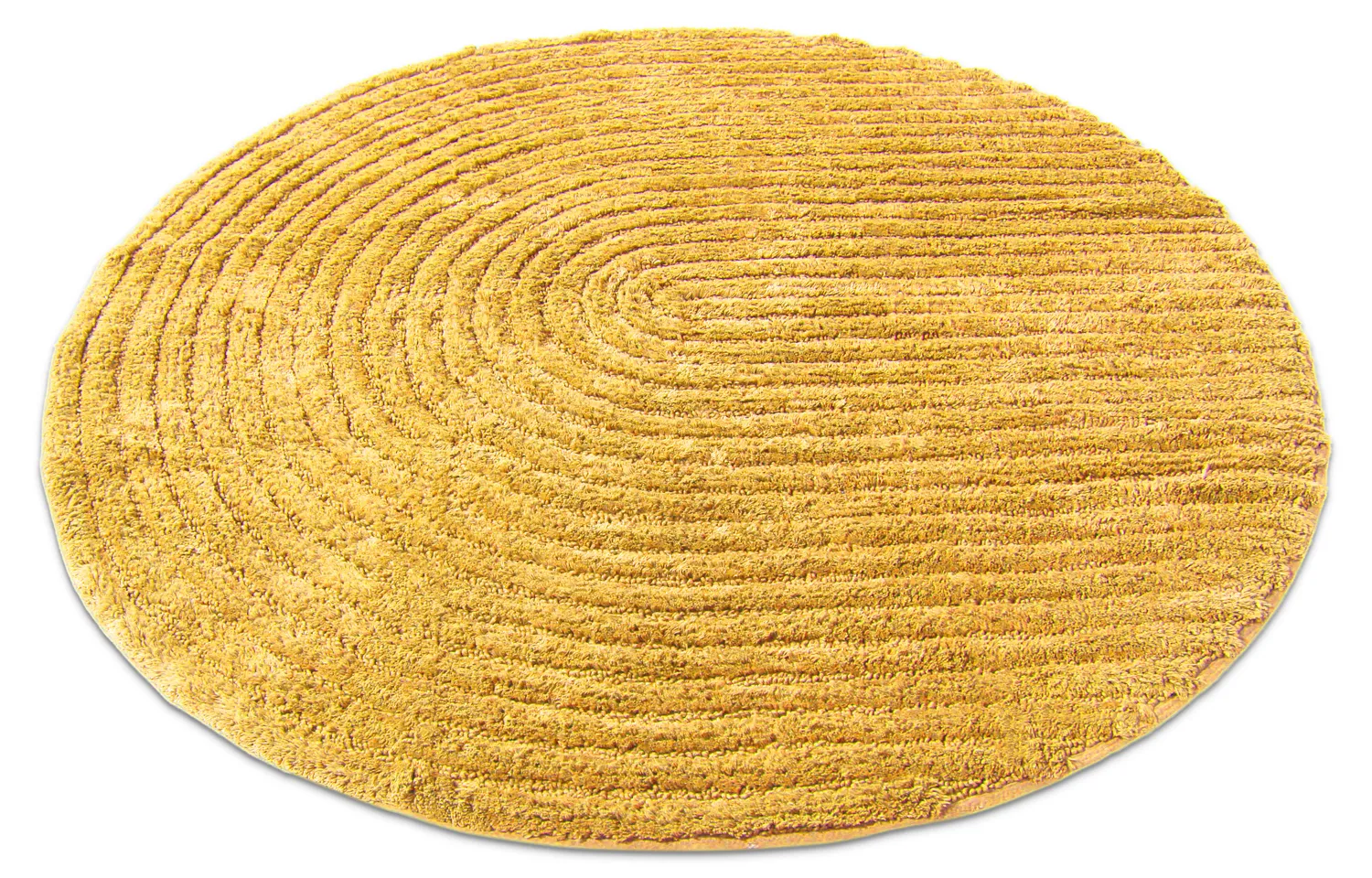 Tapete de banheiro redondo - Evena (amarelo)