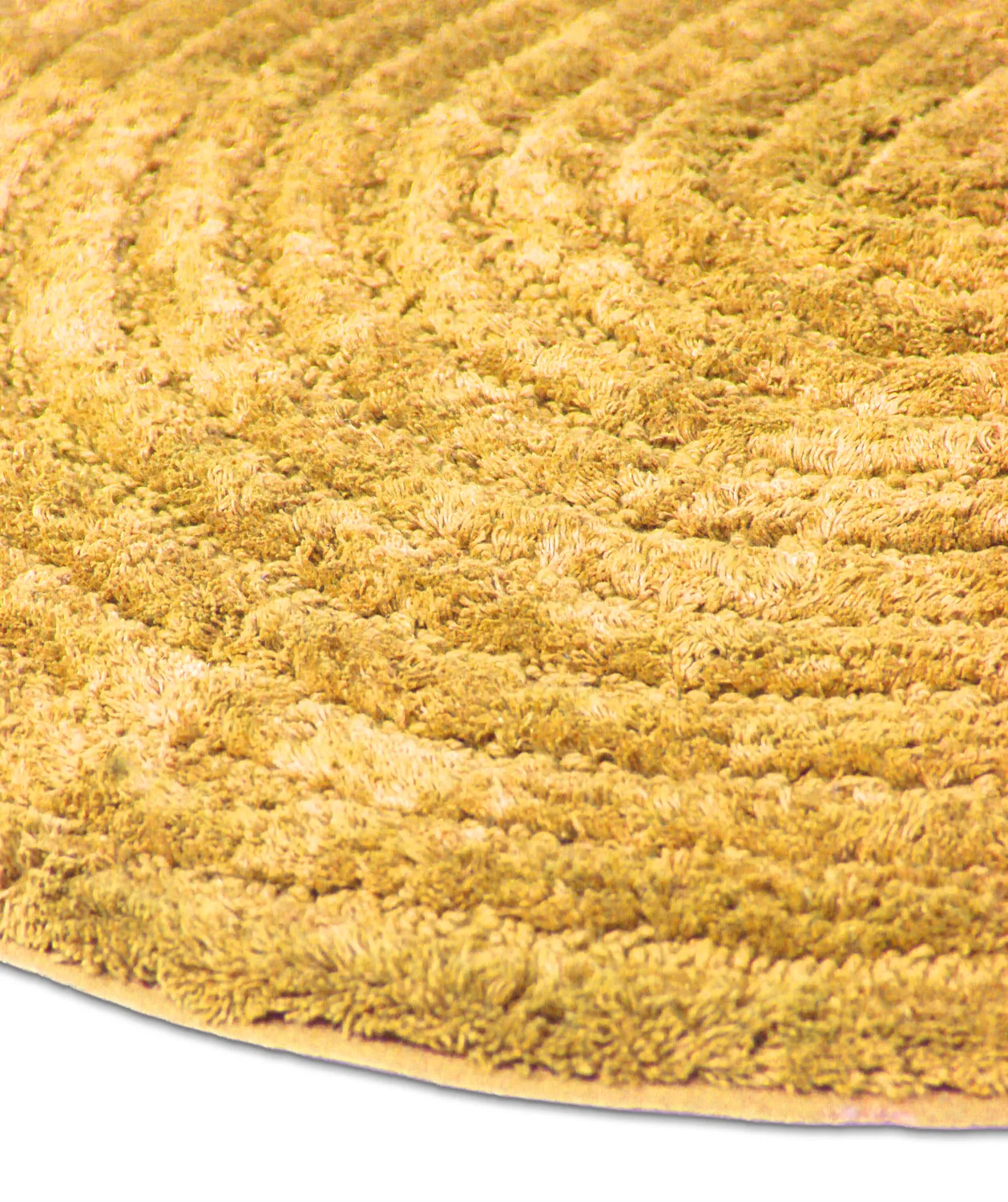 Tapete de banheiro redondo - Evena (amarelo)