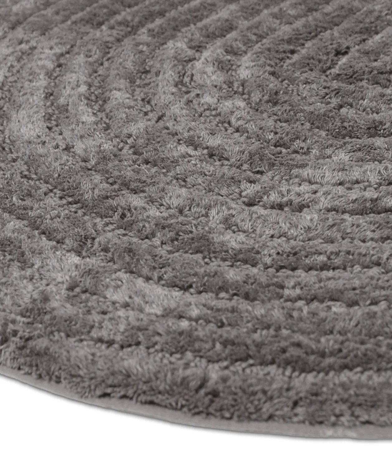 Tapete de banheiro redondo - Evena (cinza escuro)