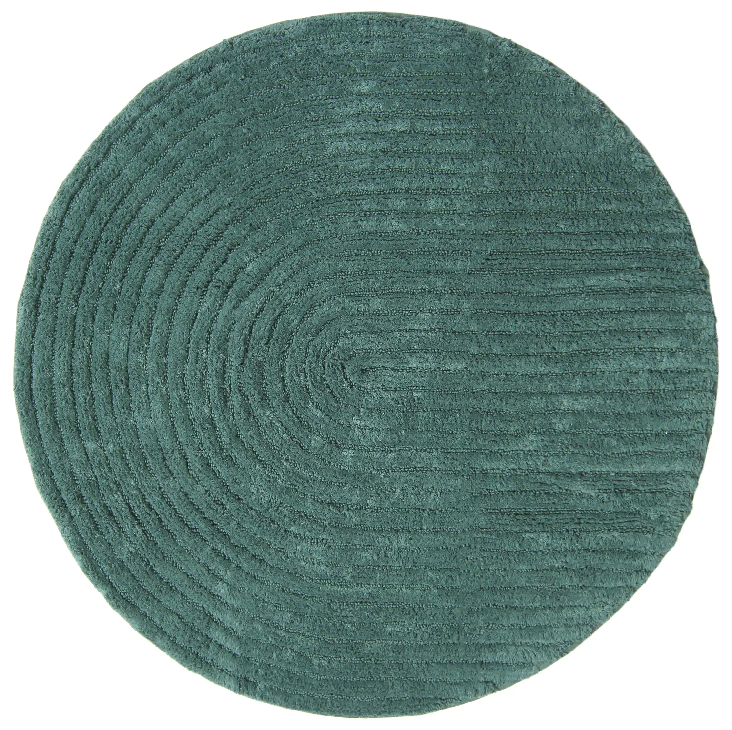 Tapete de banheiro redondo - Evena (verde escuro)