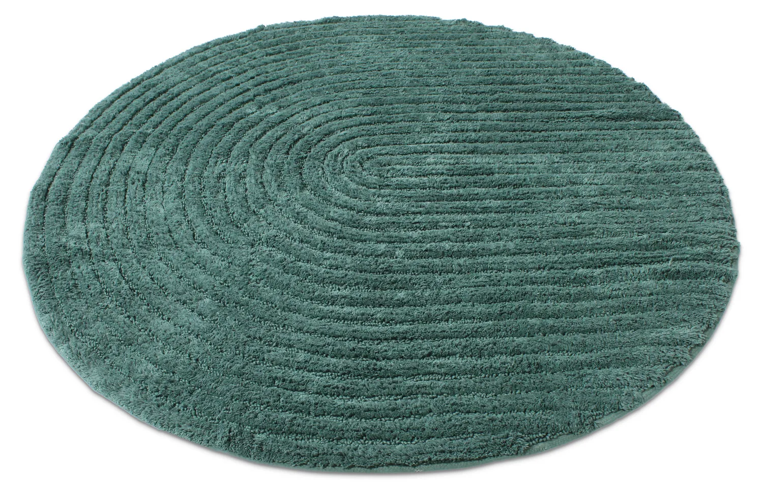 Tapete de banheiro redondo - Evena (verde escuro)