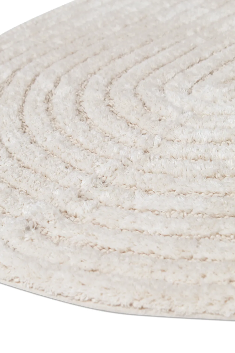 Tapete de banheiro oval - Evena (offwhite)