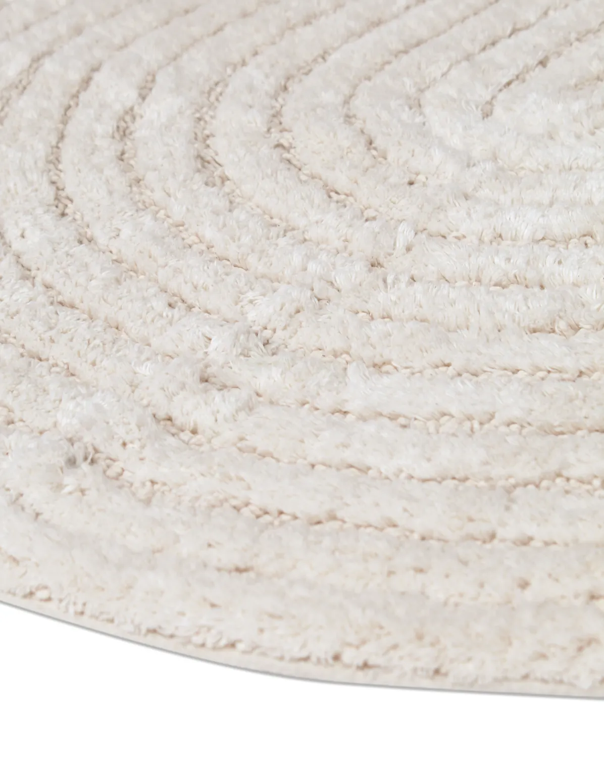 Tapete de banheiro redondo - Evena (offwhite)