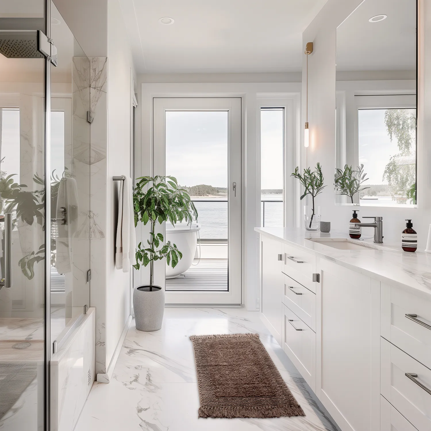 Tapete de banheiro - Flynn (marrom)