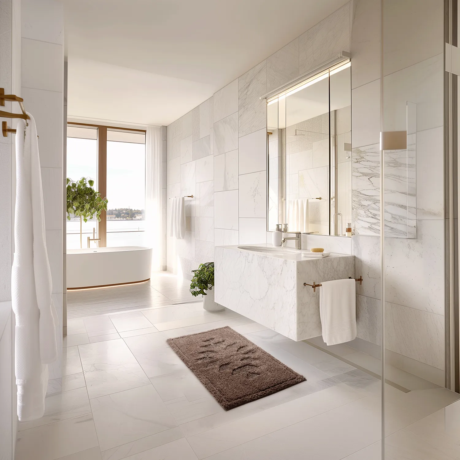 Tapete de banheiro - Gertie (marrom)