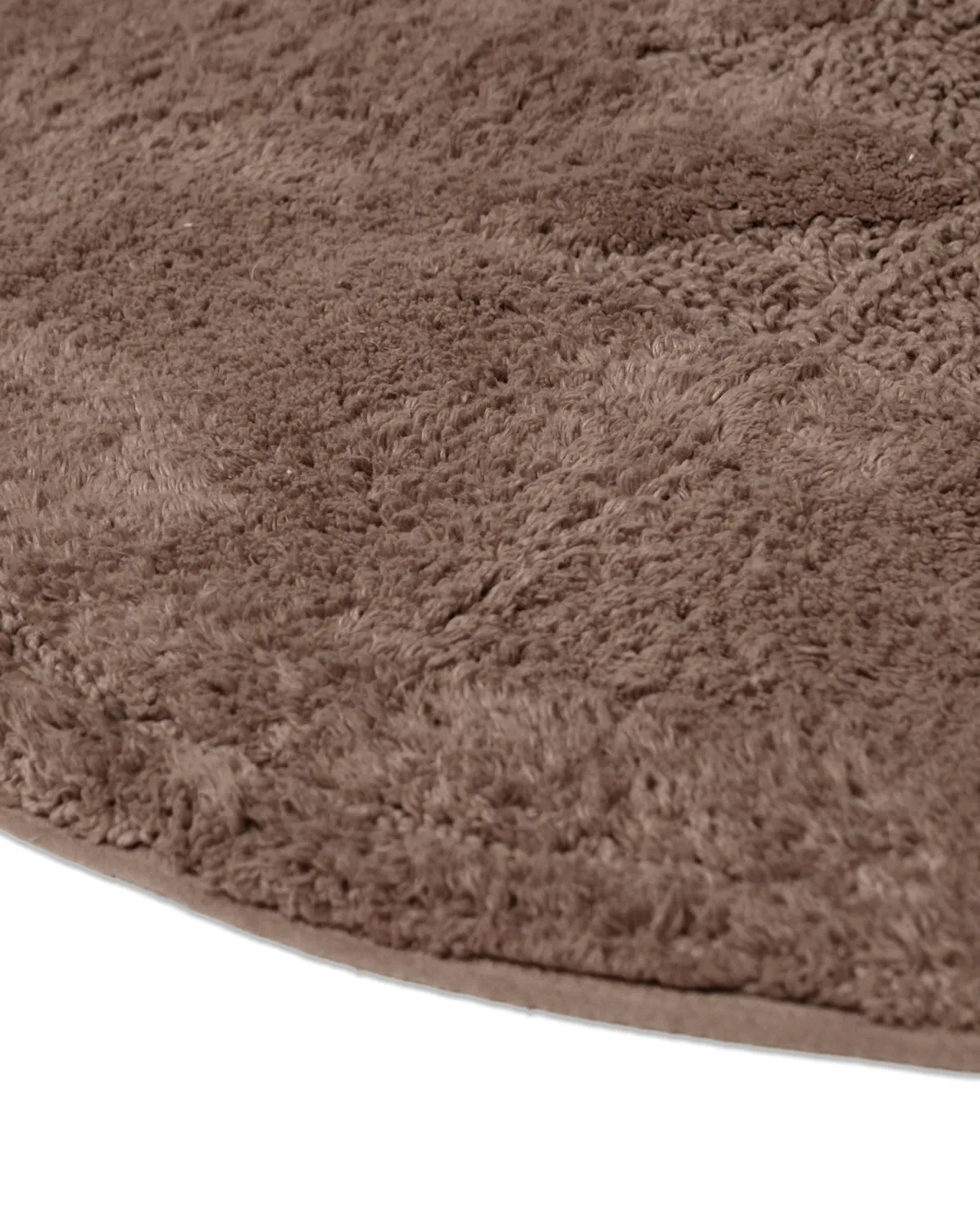 Tapete de banheiro redondo - Gertie (marrom)