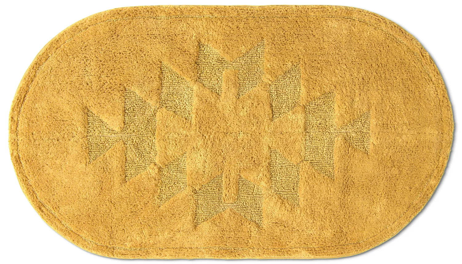 Tapete de banheiro oval - Gertie (amarelo)