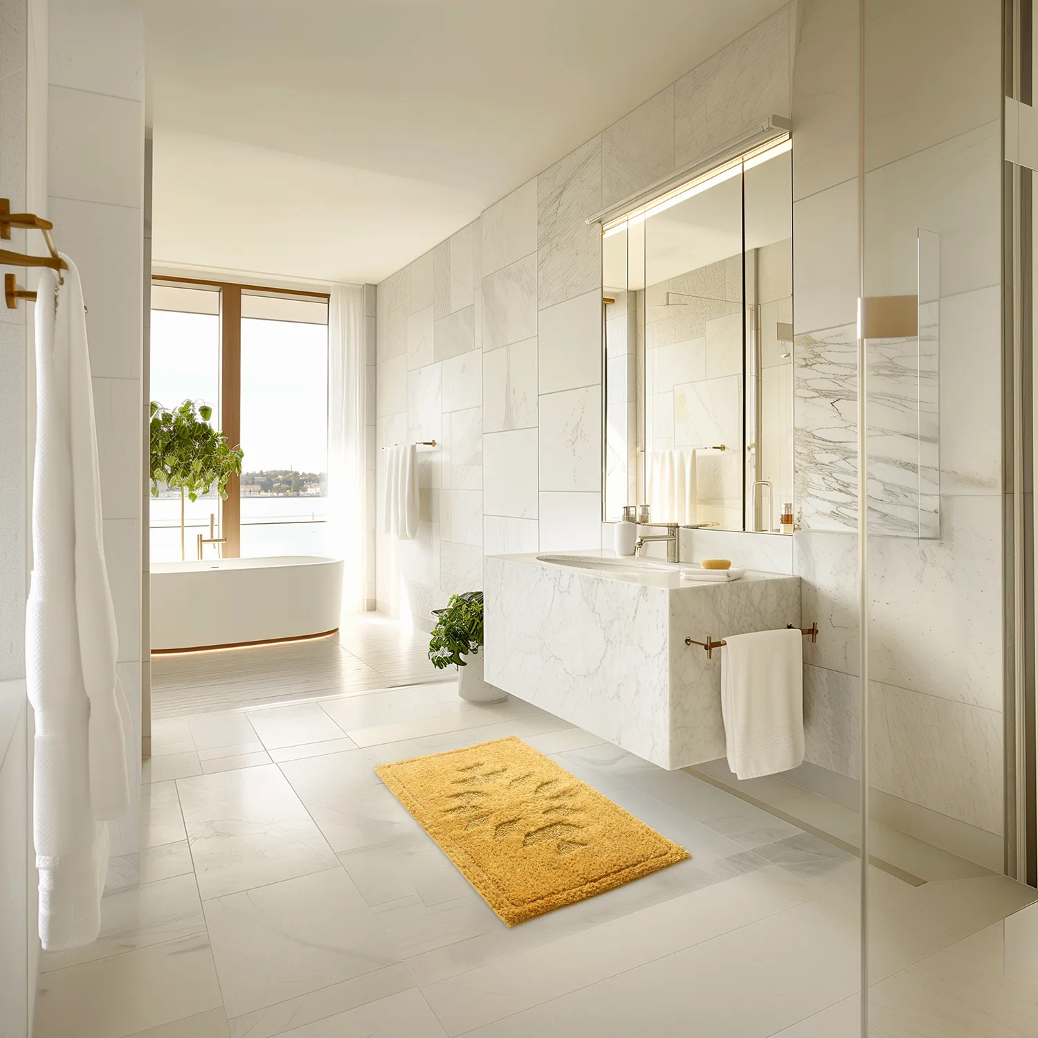 Tapete de banheiro - Gertie (amarelo)