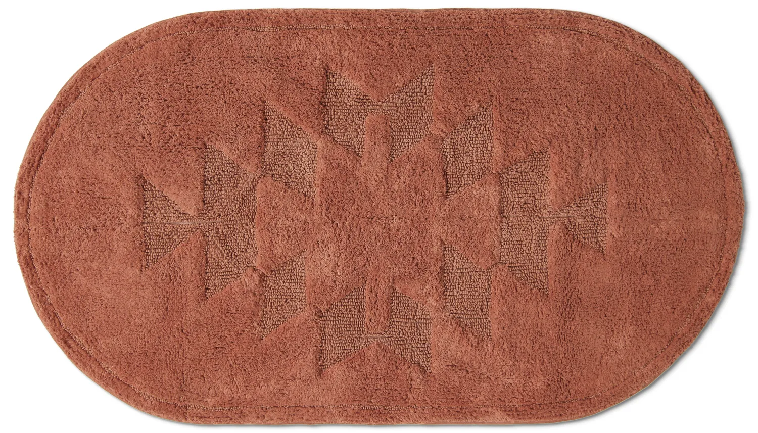 Tapete de banheiro oval - Gertie (terracota)
