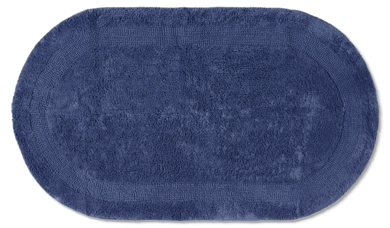 Tapete de banheiro oval - Nila (azul)