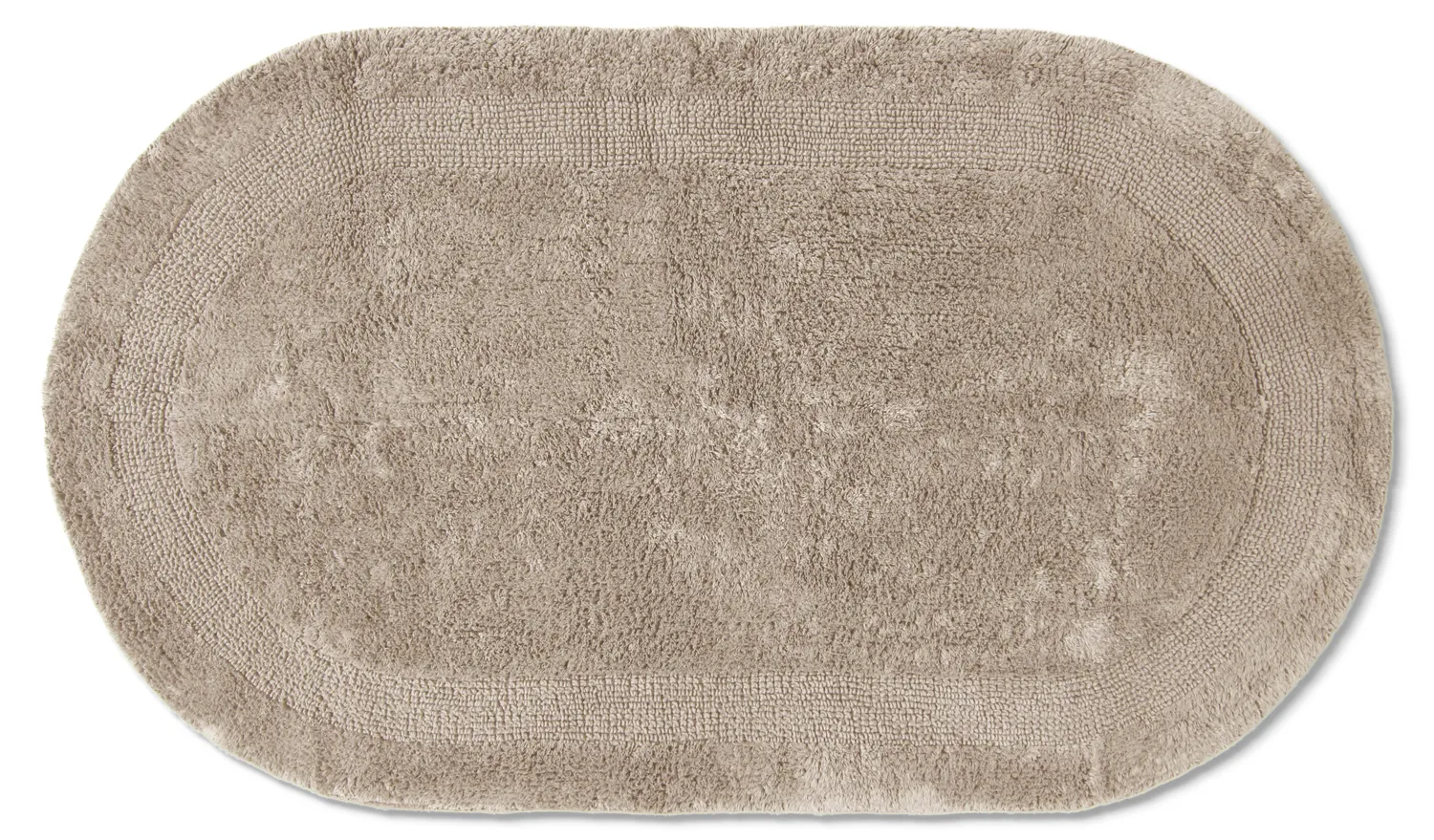 Tapete de banheiro oval - Nila (bege)