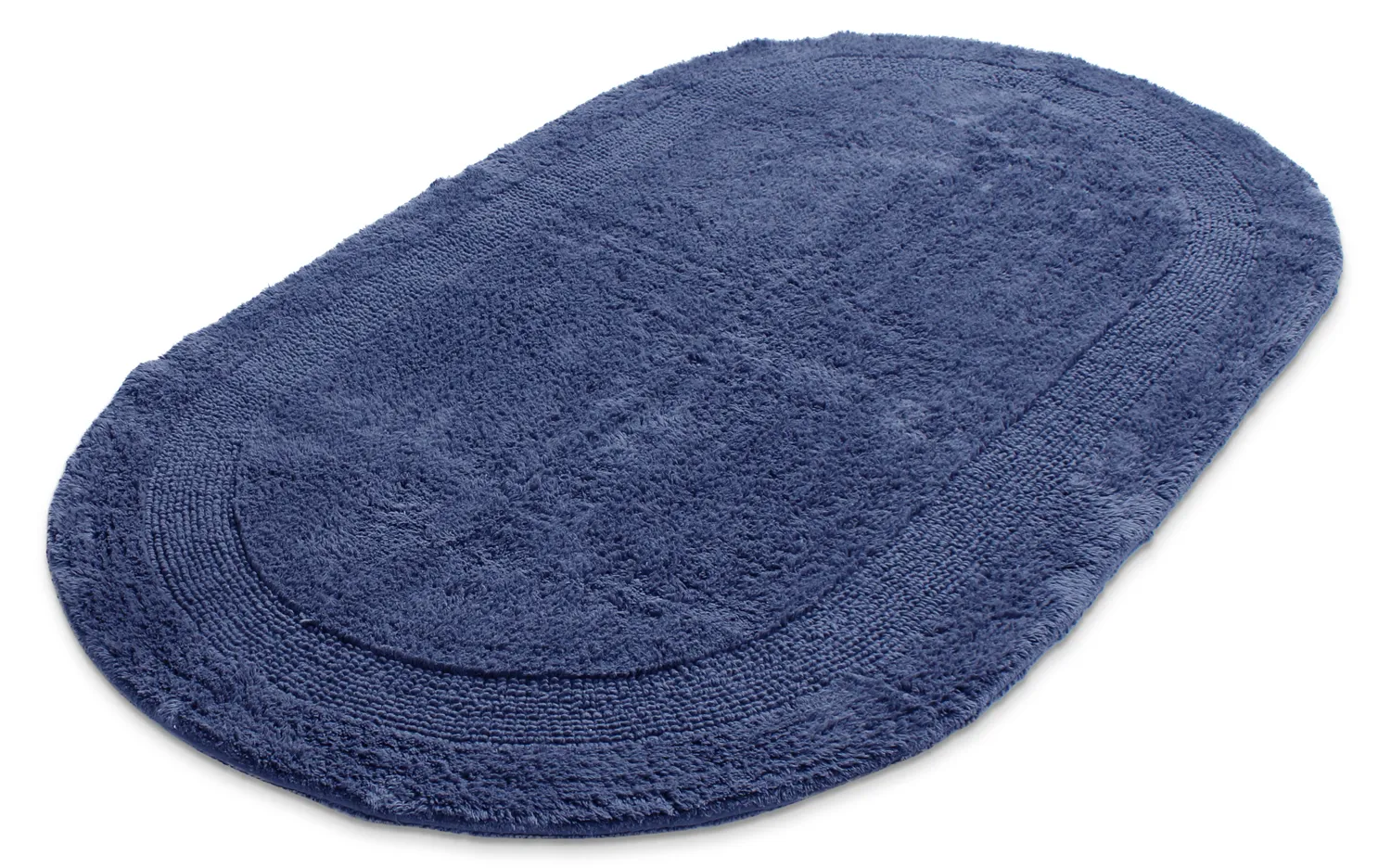 Tapete de banheiro oval - Nila (azul)