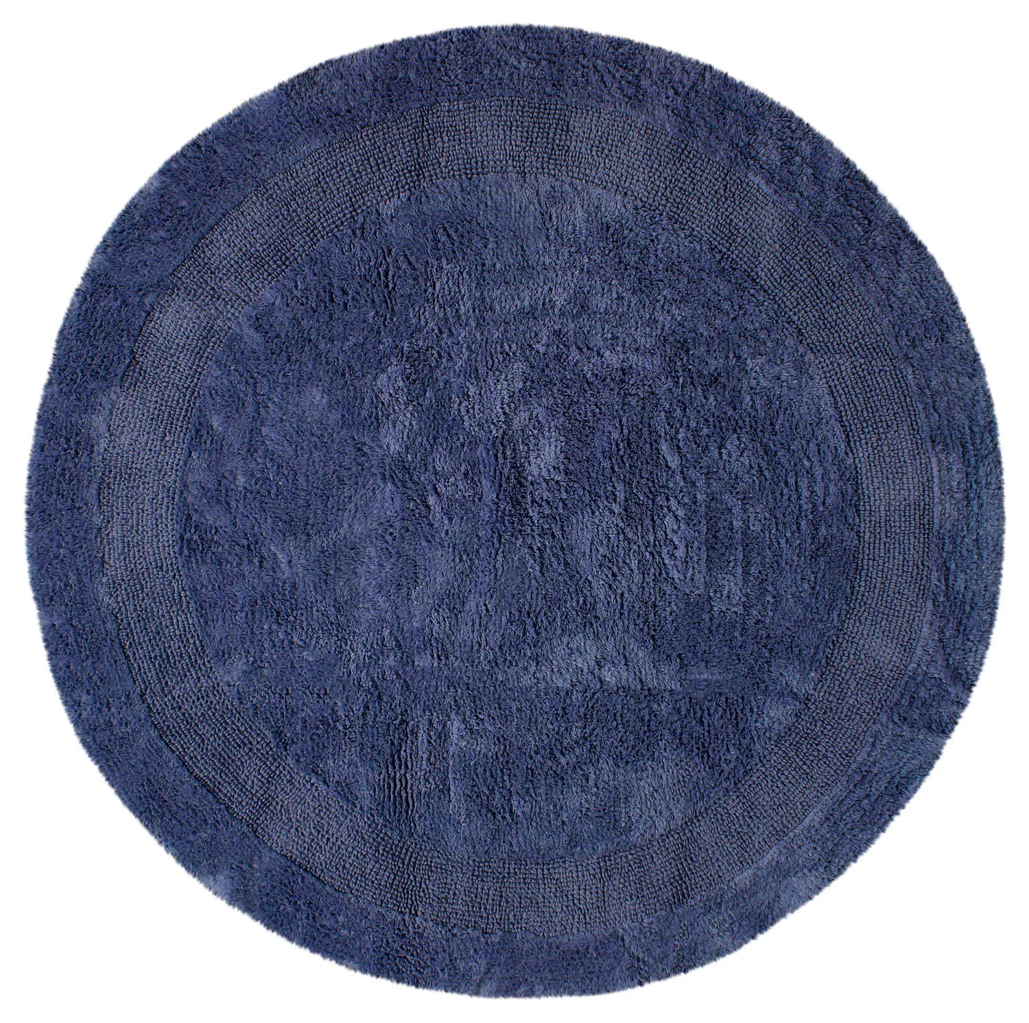 Tapete de banheiro redondo - Nila (azul)
