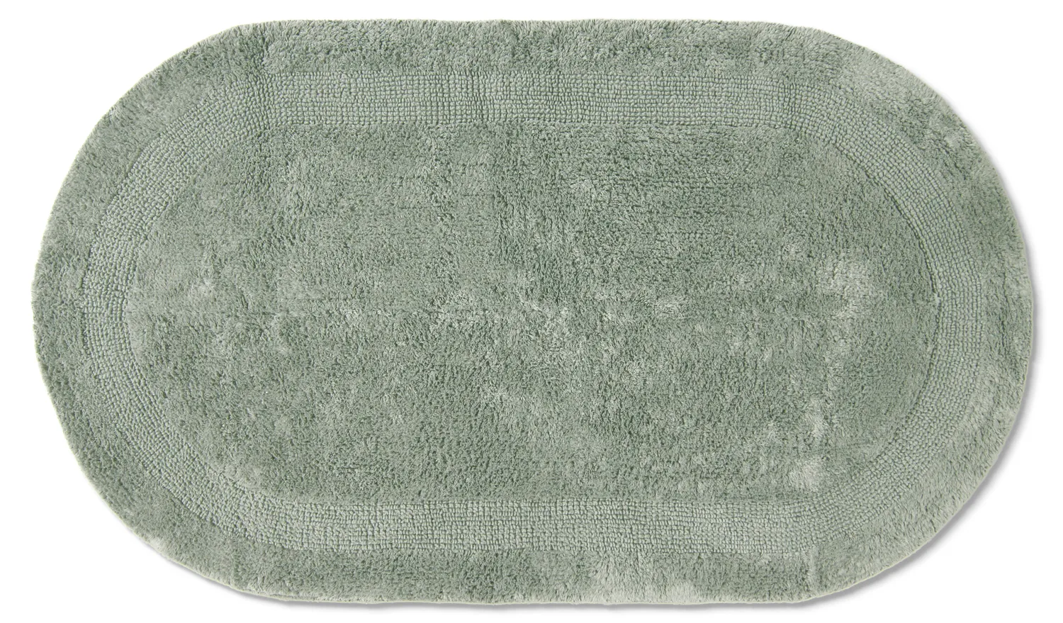 Tapete de banheiro oval - Nila (verde claro)