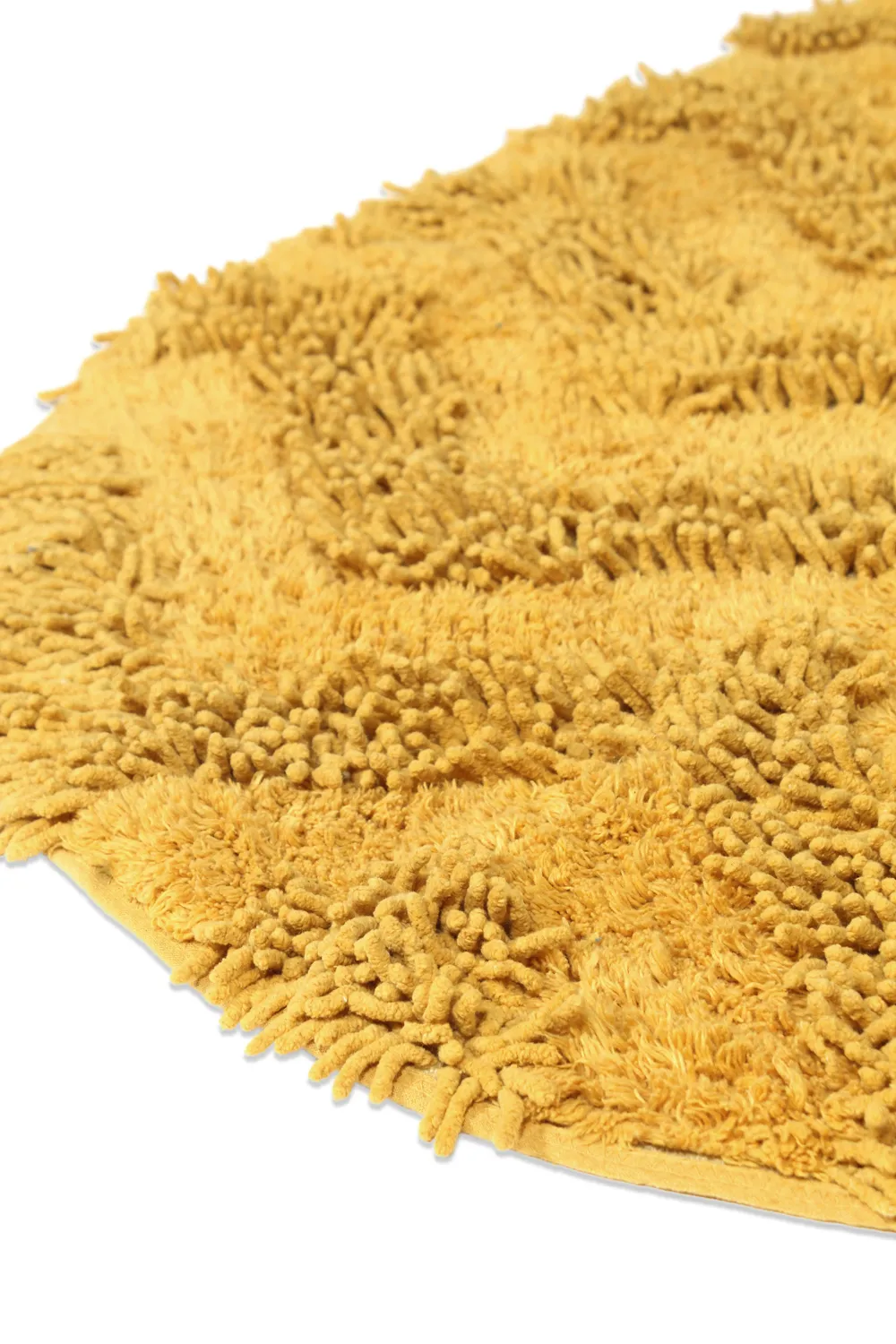 Tapete de banheiro oval - Tressa (amarelo)