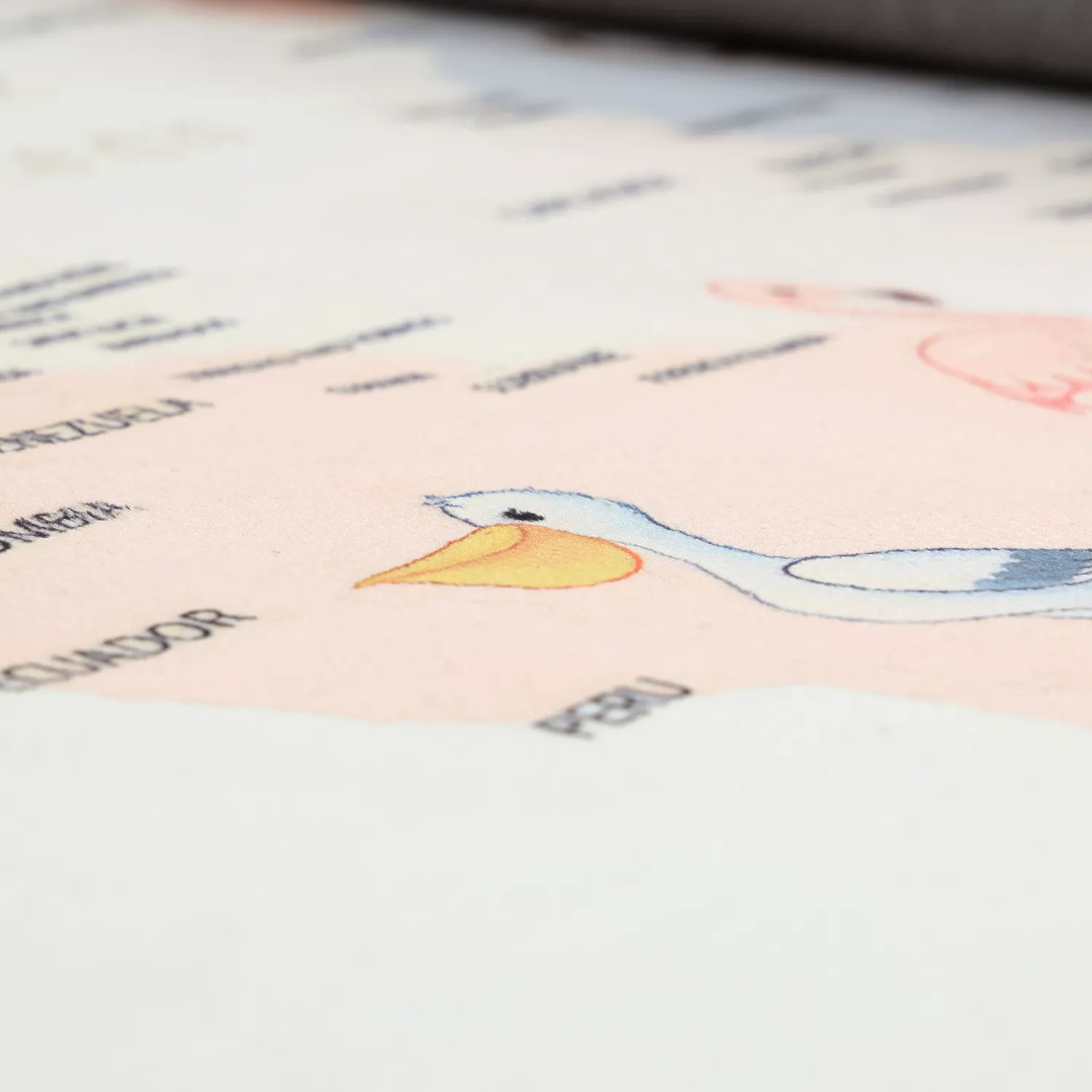 Tapete infantil - Animal Map (bege)
