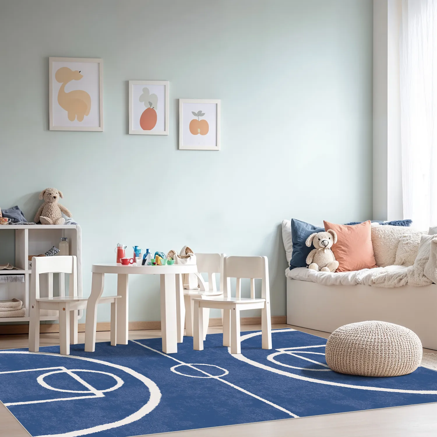 Tapete infantil - Basket (azul)