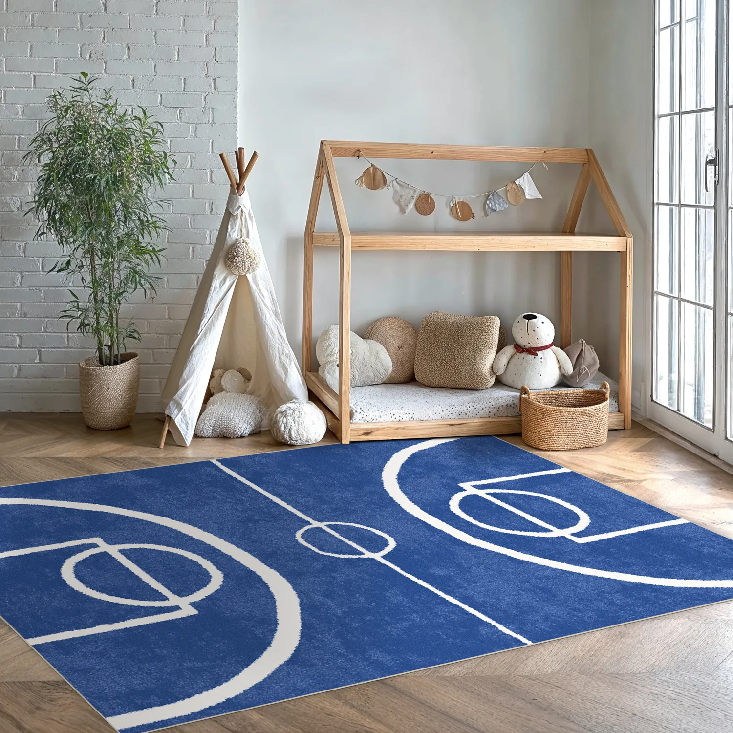 Tapete infantil - Basket (azul)