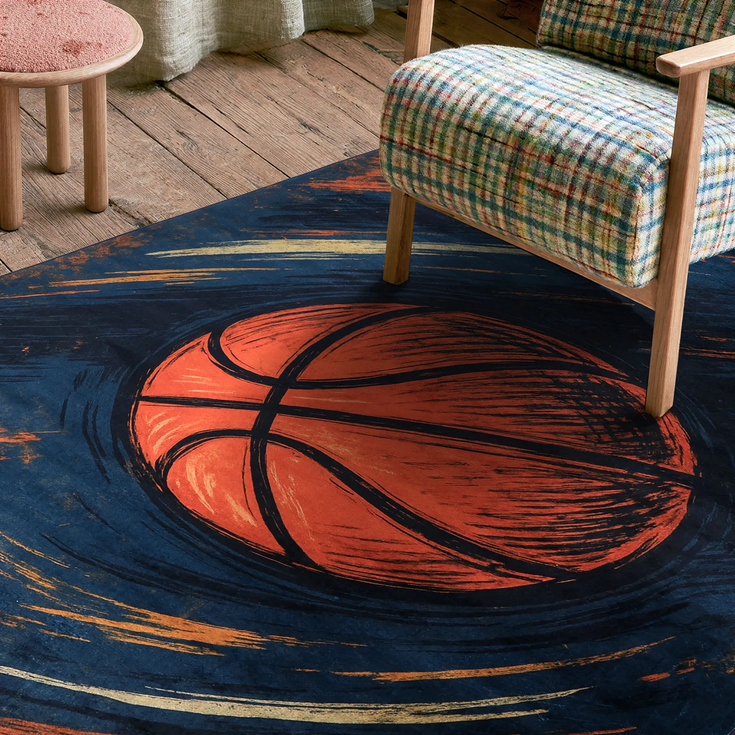 Tapete Infantil - Basketball (azul)