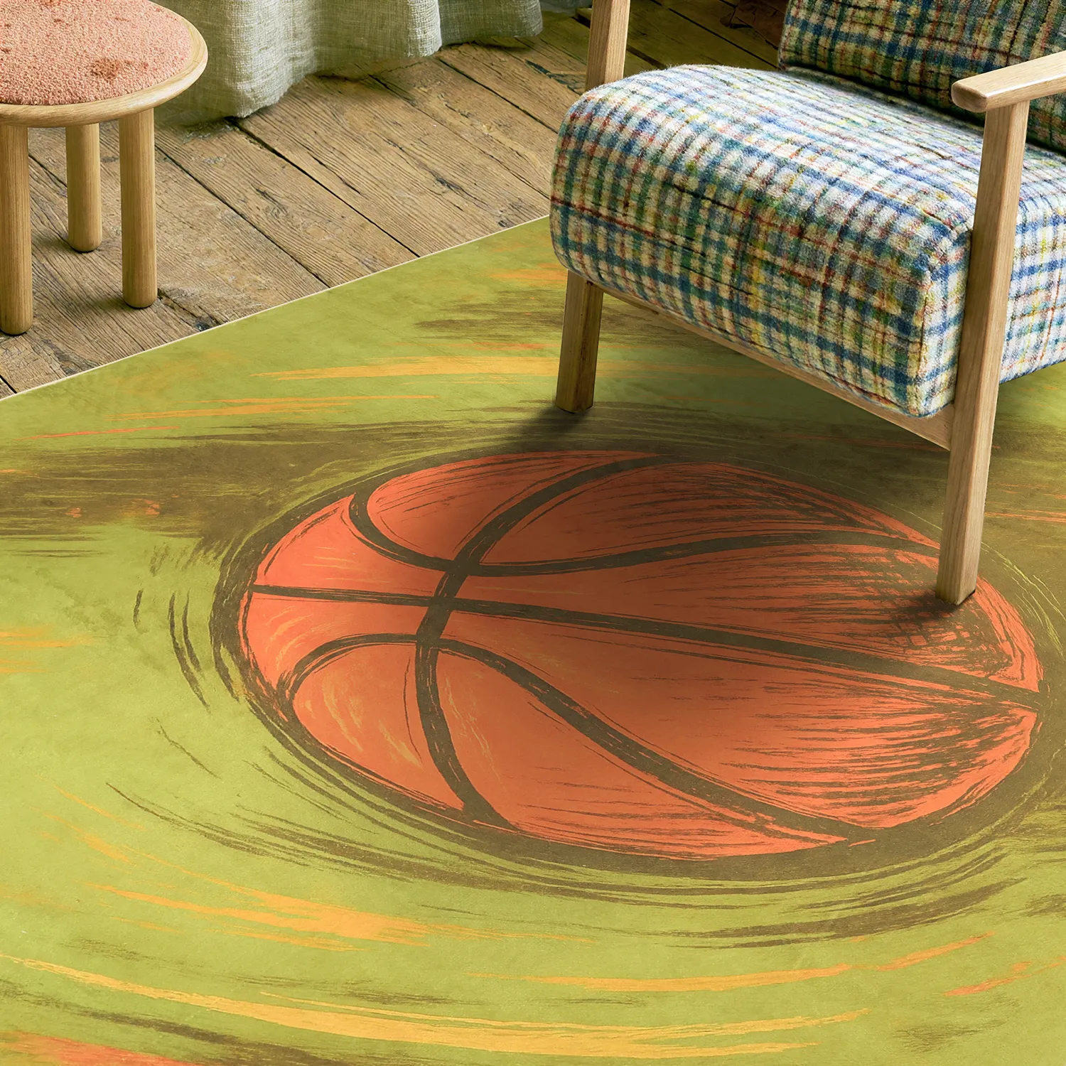 Tapete Infantil - Basketball (verde)