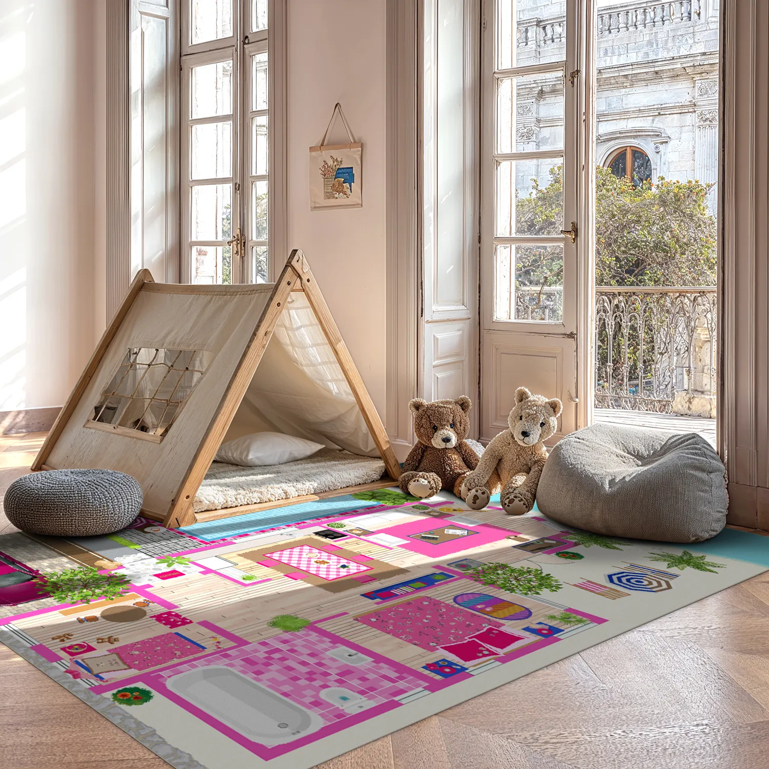 Tapete infantil - Beach world