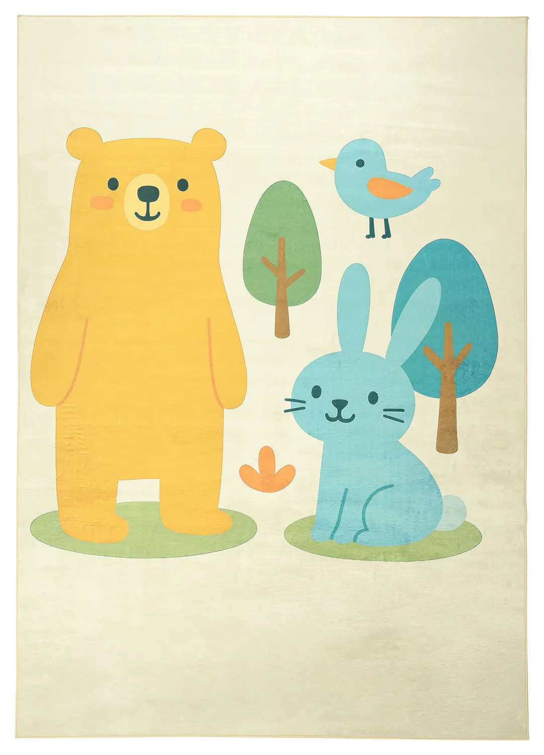 Tapete Infantil - Bear and Bunny (creme/multi)