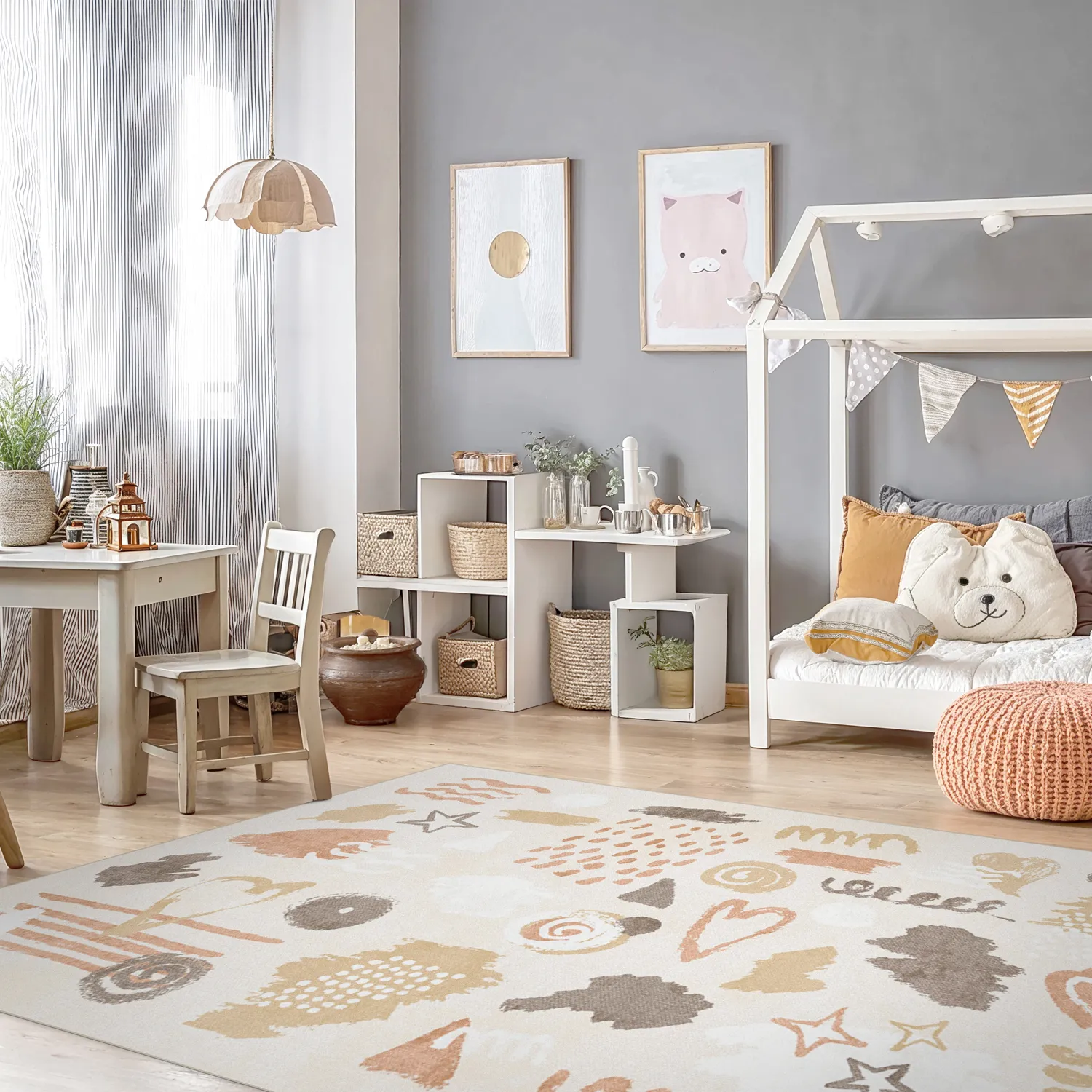Tapete infantil - Ethel (rosa)