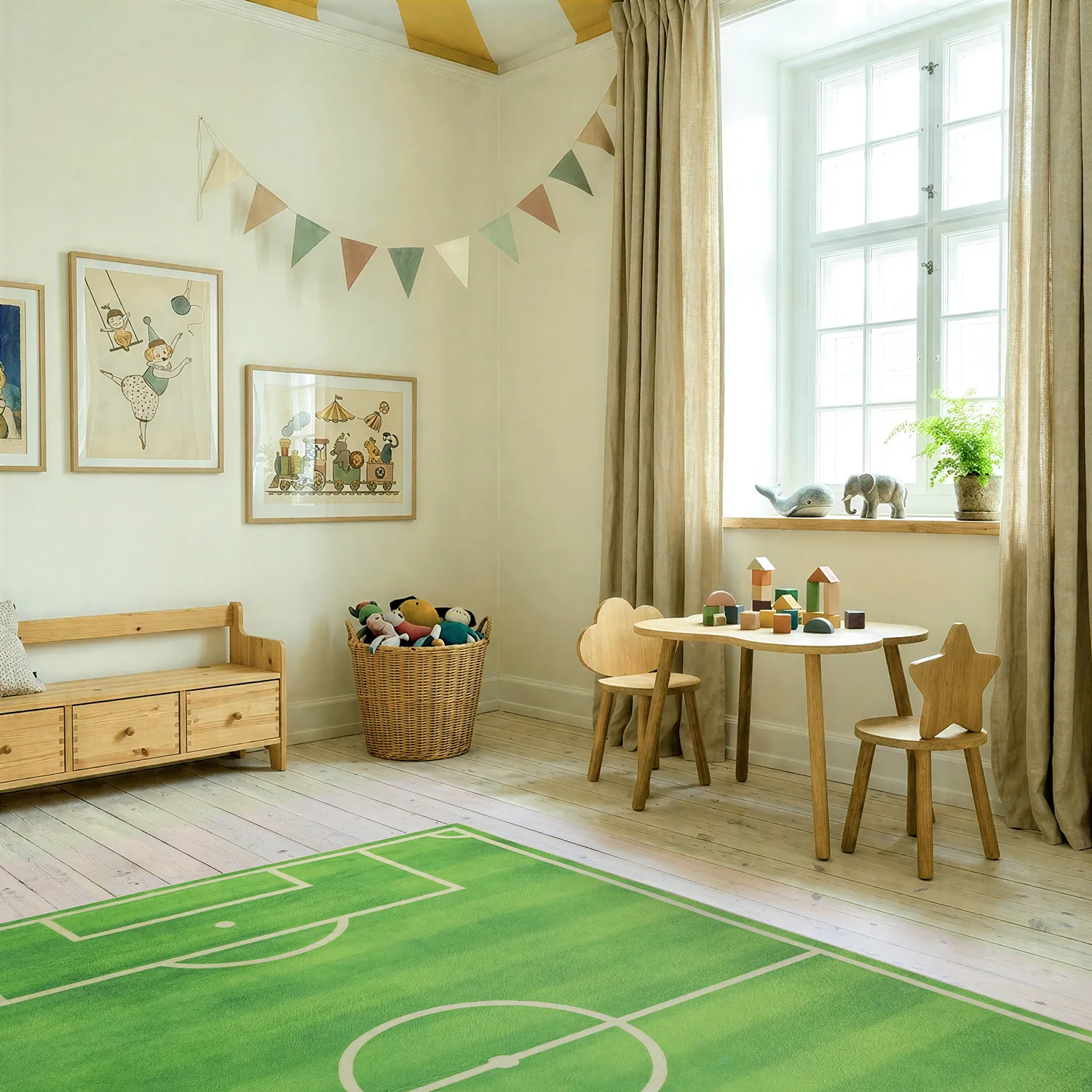 Tapete Infantil - Football Field (verde)