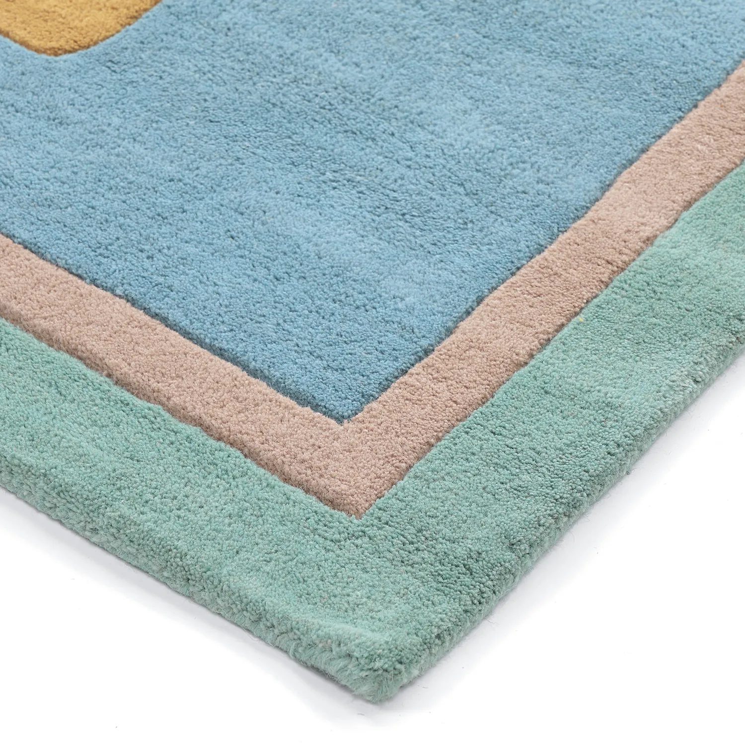Tapete Infantil - Giraffe Hand Tufted Wool Premium (azul claro/multi)