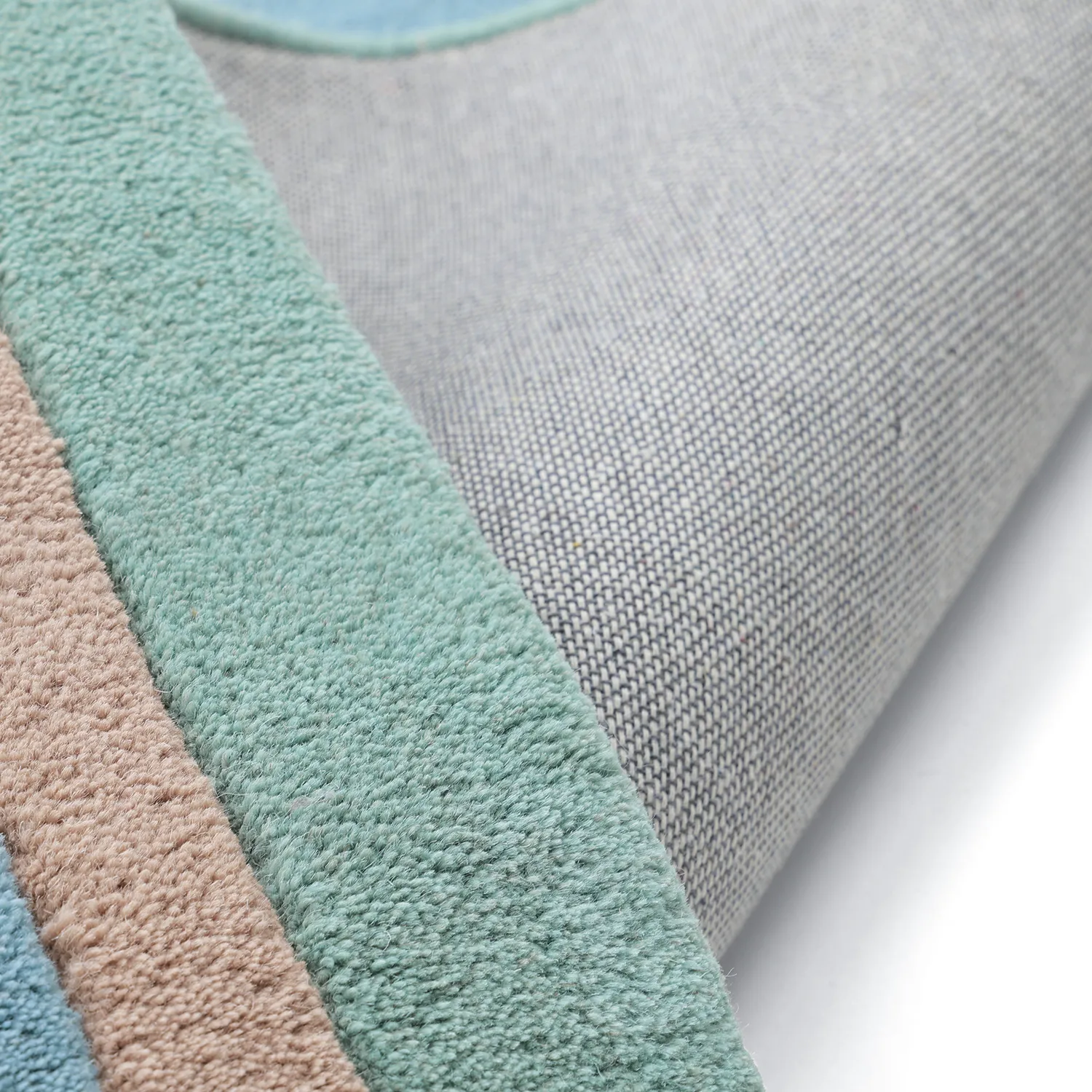 Tapete Infantil - Giraffe Hand Tufted Wool Premium (azul claro/multi)