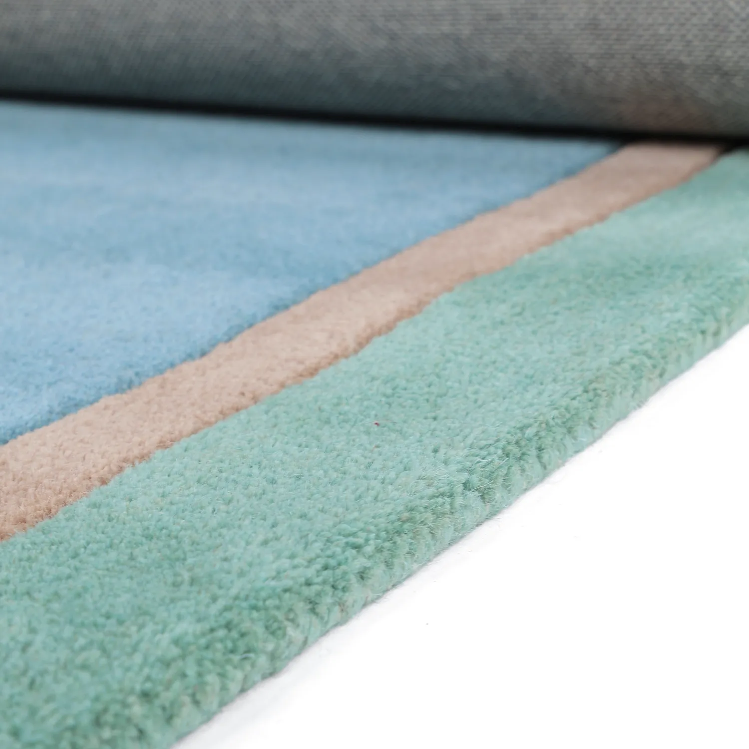 Tapete Infantil - Giraffe Hand Tufted Wool Premium (azul claro/multi)