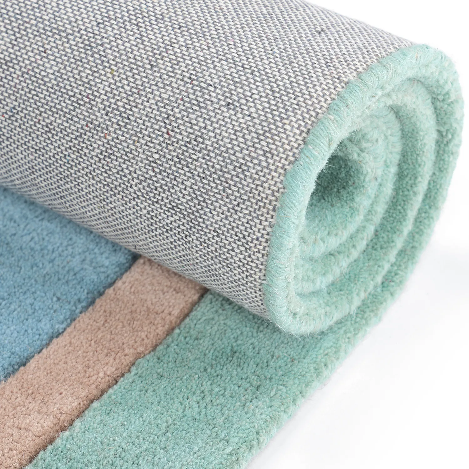 Tapete Infantil - Giraffe Hand Tufted Wool Premium (azul claro/multi)