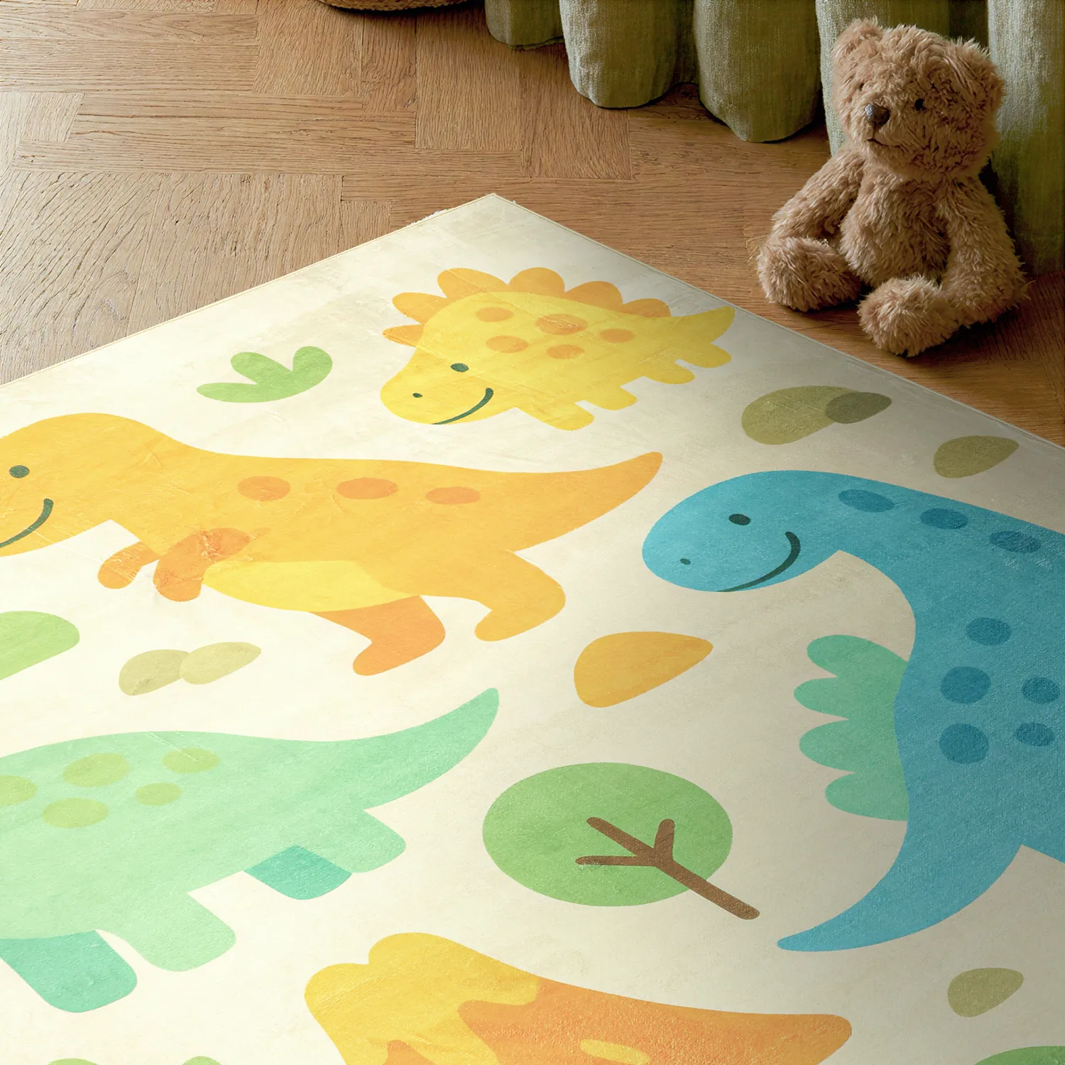 Tapete Infantil - Happy Dinos (creme/multi)