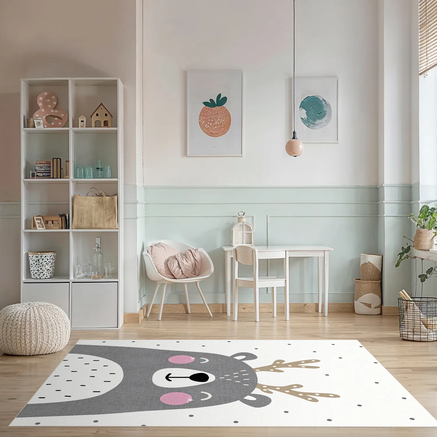 Tapete infantil - Happy Bear (branco)